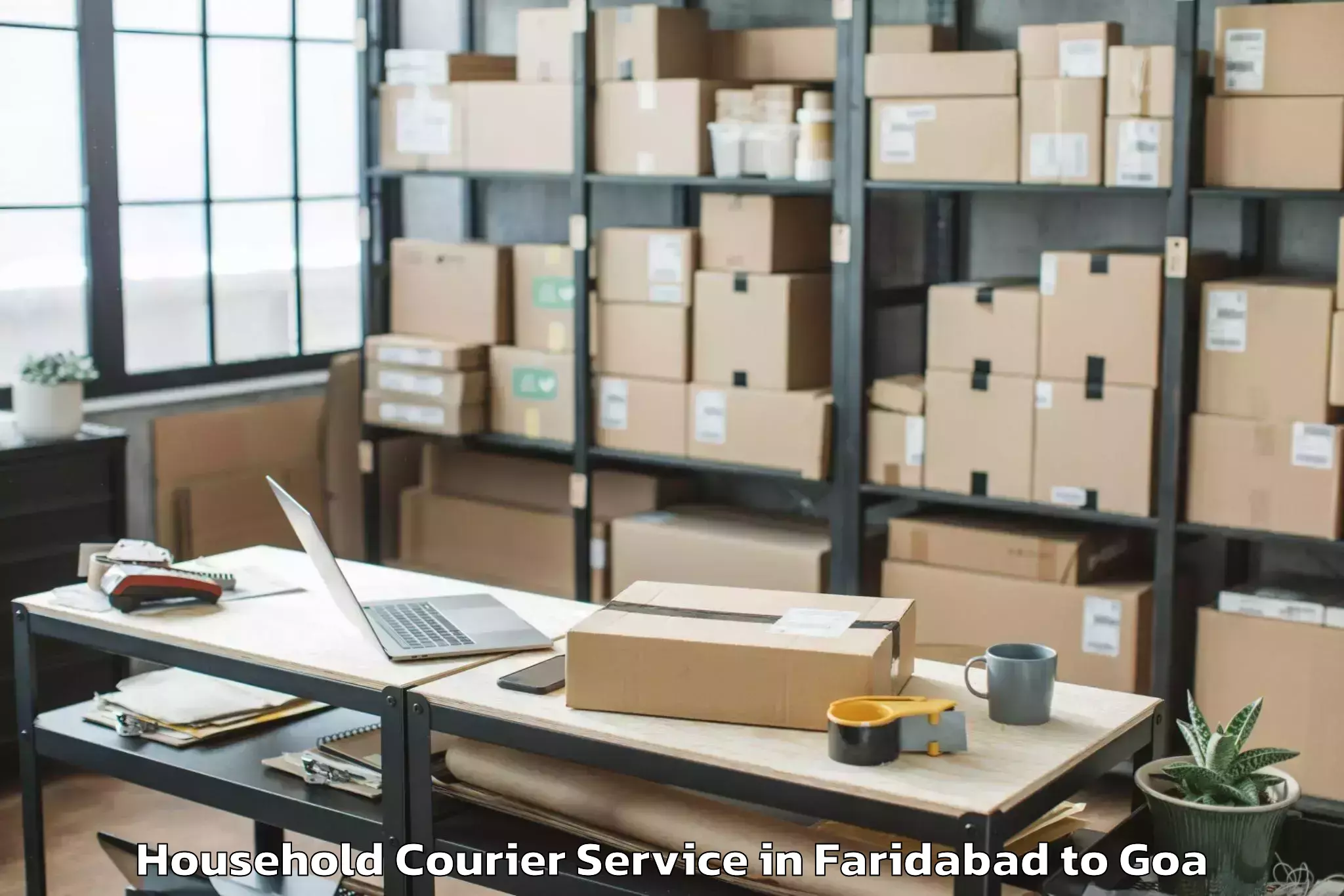 Book Your Faridabad to North Goa Airport Gox New Household Courier Today